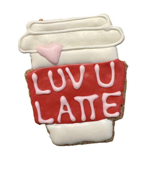 Luv U Latte mug dog treat